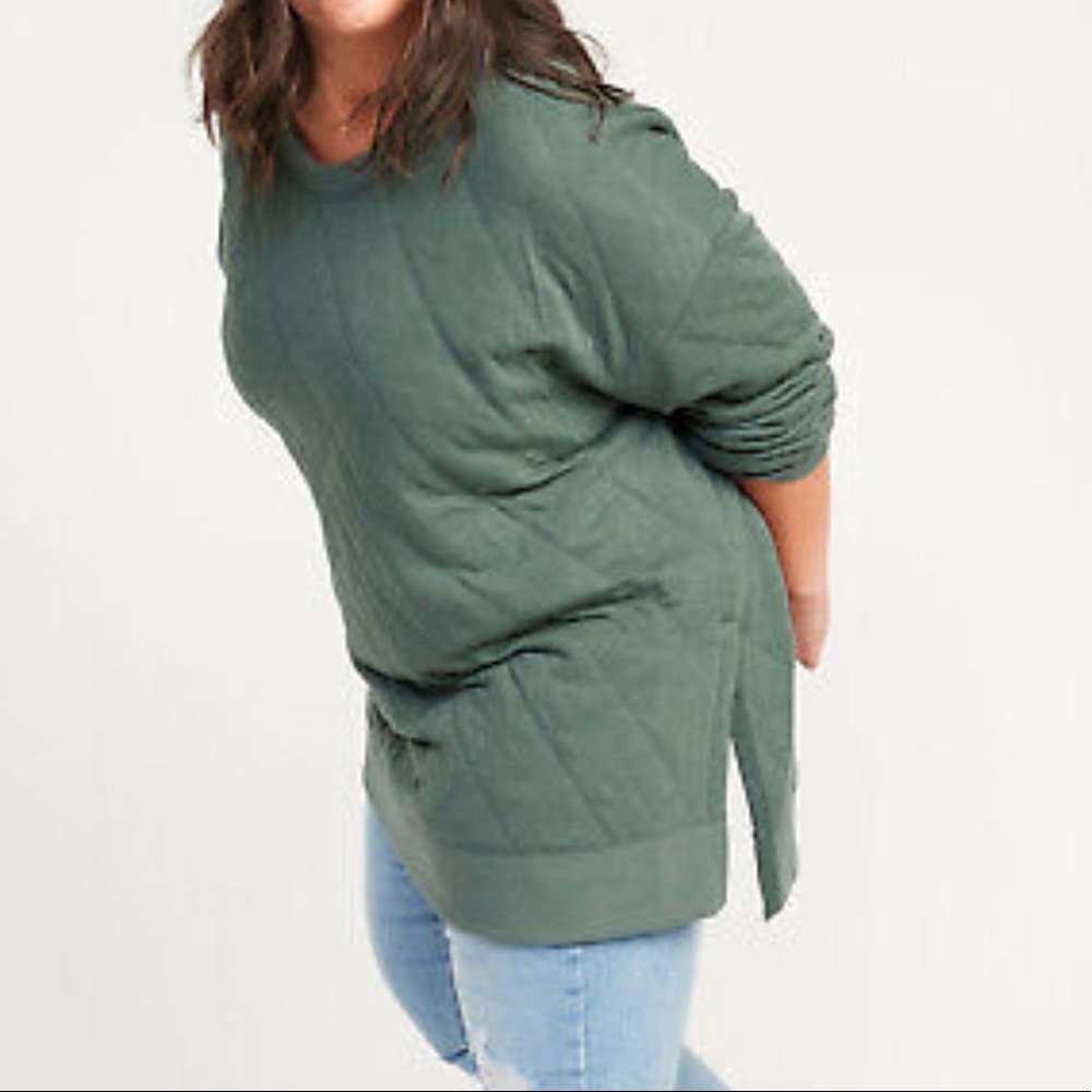 Green Old navy women’s quilted sweatshirt xxl